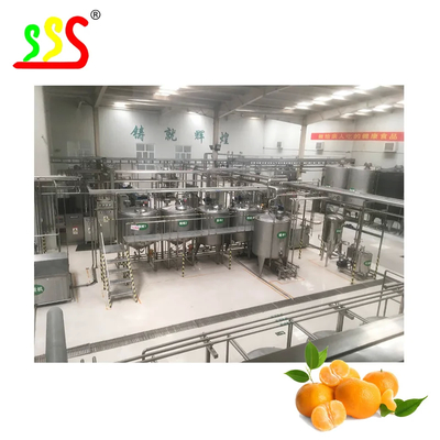 Soft Drink Production Line For Mango Pineapple Fruit Juice Production And Processing Automatic