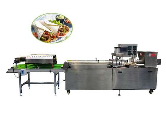 1500pcs/h Arabic Bread Production Line , Two Heads Arabic Bread Equipment