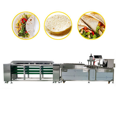 200mm 600pcs/h Flour Tortilla Making Machine With Cooling Line