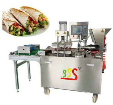 Ligne de production de tortillas en acier inoxydable 304 BP350 avec système de contrôle Delta pour 200-300 pièces par heure