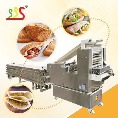 Fabrication de tortillas en argent de 25 à 35 cm de diamètre avec une machine automatique à tortillas en vrac