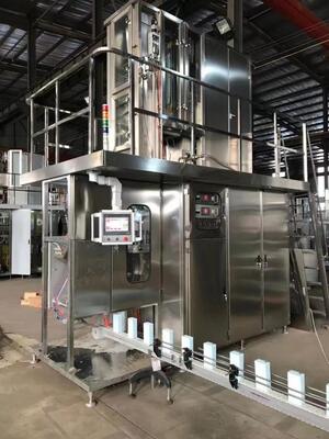 Machine d'emballage verticale pour remplissage de carton aseptique avec écran tactile PLC